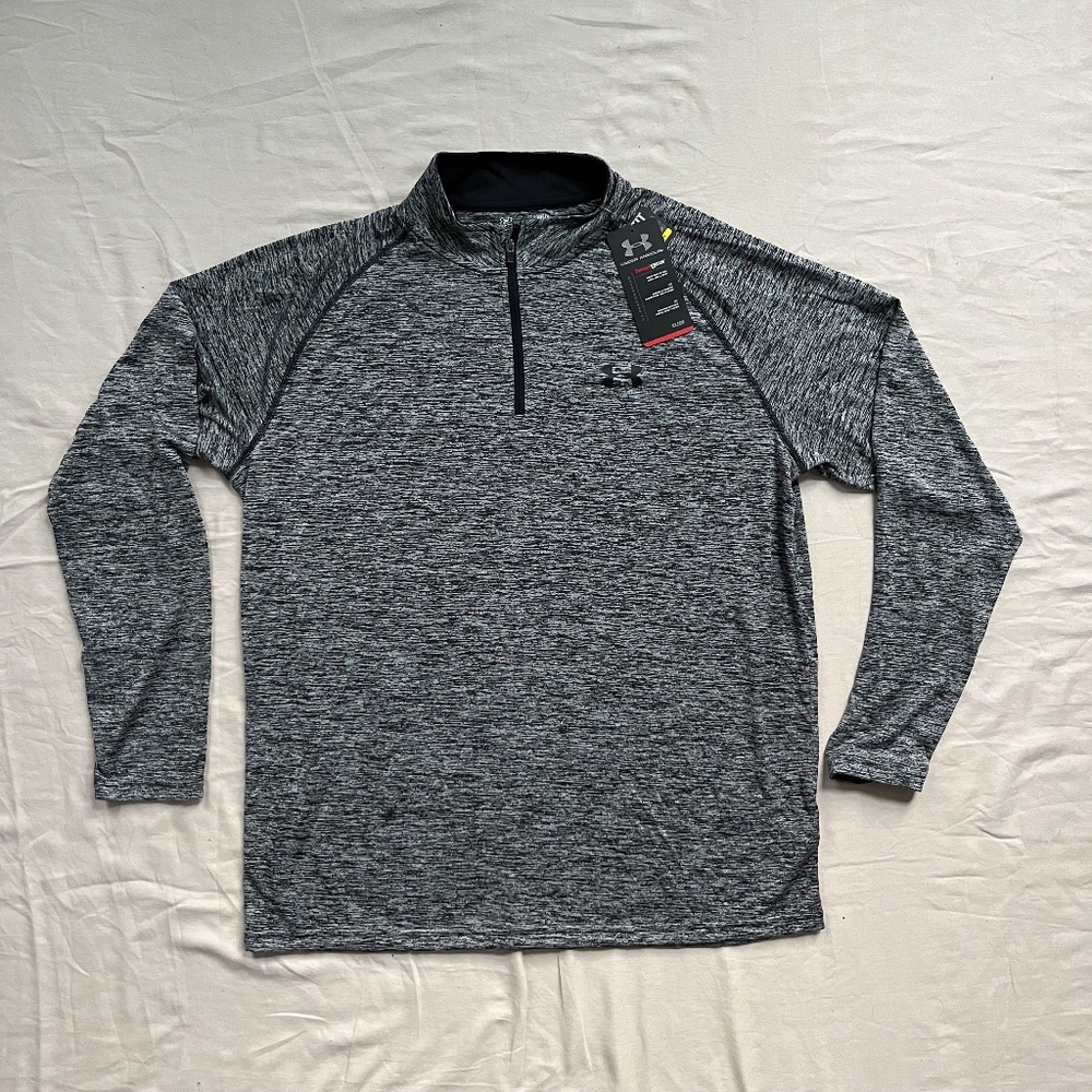Men's Under Armour Tech 1/4 Zip Long Sleeve | Black | Large | New NWT